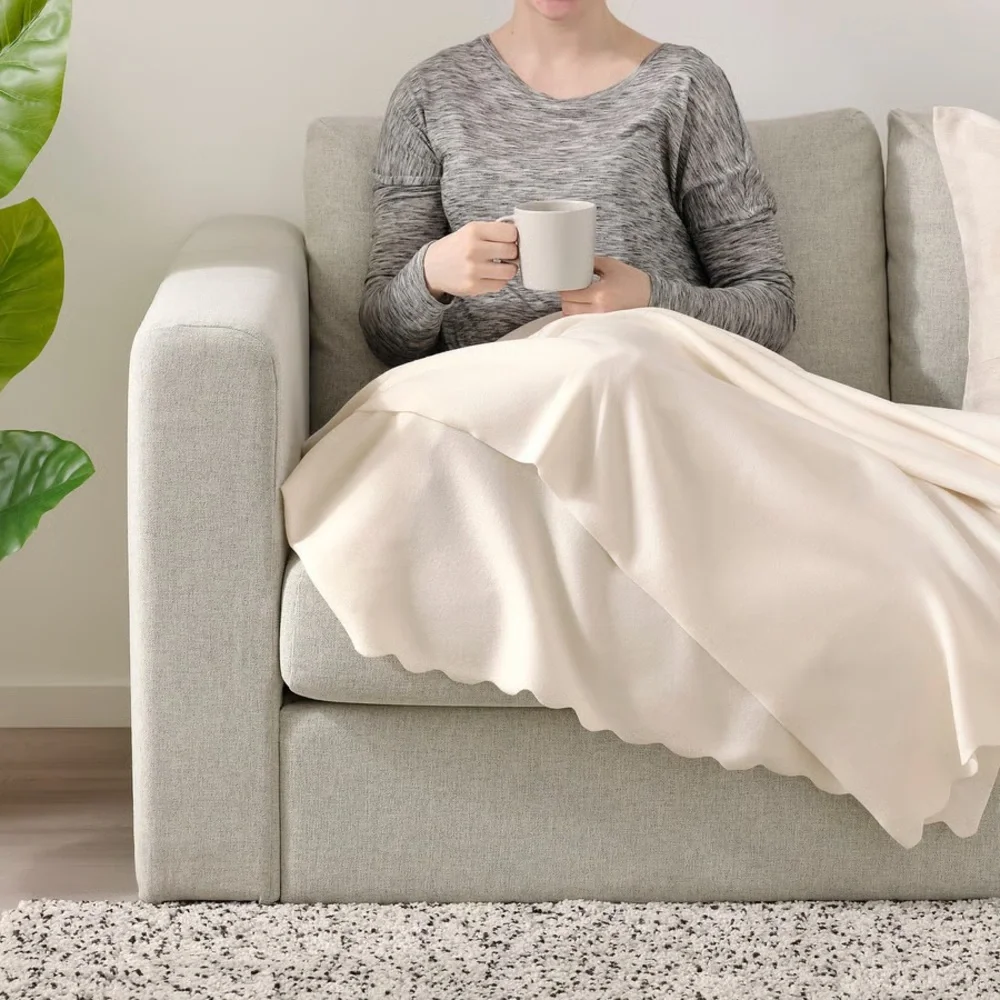 IKEA Throw Blanket Thorgun 47x63”